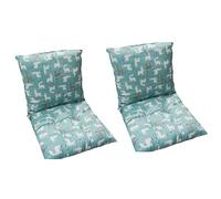 TYYCKJ Piezas de Cojines para Silla con Respaldo, 40x80cm, cojín bajo con ligamentos, Cojines para sillas de jardín de Interior/Exterior, Almohadilla para Asiento de Patio, Cojines de Respaldo extr