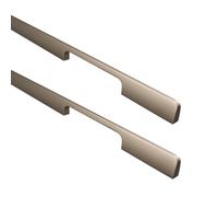 TYYCKJ Tiradores de aleación de Aluminio para armarios, Paquete de 2, Color champán, para Puertas de armarios y cajones de Cocina y Dormitorio, extralargos y sólidos (Longitud 600 mm).