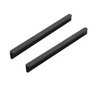 TYYCKJ Tiradores de cajón Redondos en Forma de T, Paquete de 2, de aleación de Aluminio, para armarios, Color Negro, para Cocina, Sala de Estar y Dormitorio (Longitud 600 mm).