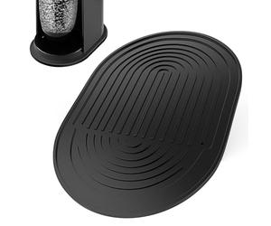 Tyywjw Alfombrilla de silicona negra para Sodastream Duo, protección contra goteo, accesorio para aireador Duo (para SodaStream Terra)