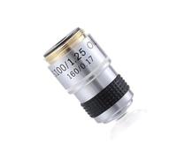 TYZK Accesorios para Microscopios Microscopio biológico con Objetivo de Rosca RMS de 4X, 10X, 20X, 40X, 60X y 100X Lente Objetivo acromática de 185 mm Durabilidad Y Rendimiento Confiable(100X)
