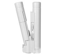 TYZK Accesorios para microscopios Mini microscopio de bolsillo de la lente de aumento portátil 100x portátil llevado luz de la lámpara Duración y rendimiento confiable