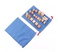 tyzqsm Juego de adivinanza de sólidos geométricos Montessori, ayudas educativas sensoriales de Formas geométricas 3D,Geometry