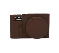 TZ99 - Funda protectora de silicona suave ultrafina y ligera para cámara Panasonic Lumix DC-TZ99 (café)