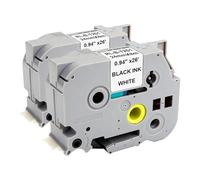 TZe-251 24 mm x 8 m Laminiert kompatibel für Brother TZe-251 TZe251 TZ-251 Schriftband, für Brother P-touch Cube PT-P700 PT-P750W PT-P710BT PT-E500VP PT-2430 PT-D600 PT-9700PC, negro sobre blanco