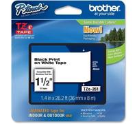 TZE-261 Brother TZe-261 - Etiqueta térmica (3,6 cm de ancho, 1 unidad, transferencia térmica), color blanco