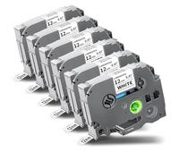 TZe - Cinta blanca laminada de 12 mm 0.47 compatible con Brother Ptouch TZe231 TZ-231 TZe-231 Tinta negra sobre cinta blanca de 1/2 pulgada recambios para PTouch PT-D220 PTD210 PTH110 PTH100 PTD600