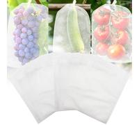 TZEKING 100 Piezas Bolsa de Protección de Uvas,20 x 30 cm No Tejido Bolsas de protección para Uvas,Bolsa para Uvas Bolsas,para protección contra Avispas, Aves, Moscas de Cerezas y Otros Insectos