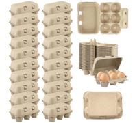 TZEKING 20PCS Cajas de cartón para huevos,Dispensador de Huevos,Bandeja para Huevos,Estante para 4 Huevos,Caja De Almacenamiento De Huevos para Cocina