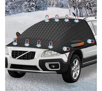 TZEKING Protector de Parabrisas,Protector de Parabrisas,6 Magnético,Espesar Cubiertas de Ventana de Hielo Helado,Funda Plegable Parabrisa,Delantero Universal,Cubierta Parabrisas Coche,230 x 148 cm
