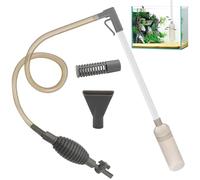 TZEKING Sifonador Acuario,1.7m Mulmsauger Aquarium,con Sifón y Limpiador de Grava,Limpiafondos Acuario Kit,Aspirador Limpiador de Grava y Arena para Acuarios Pequeños y Grandes