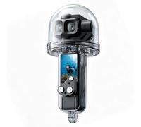 TzezFoz Funda de buceo impermeable de 164 pies para DJI Osmo Pocket 4P, carcasa subacuática con parasol de policarbonato de alta transparencia, protección contra impactos de cuerpo completo, juego