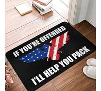 TZGH Alfombrilla de baño antideslizante | If You're Offended I'll Help You Pack personalizada para suelo de otoño (40 x 60 cm)