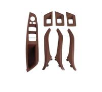 TZIUSFAC Para Serie 5 F10 F11 Panel Regulador Ventana Puerta Interior Embellecedor Tirador Panel Interior Cubierta Embellecedora Tirar Reposabrazos Para(LHD Red)