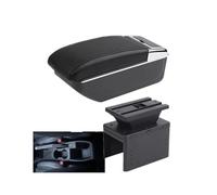 TZIUSFAC Reposabrazos para R&enault para Clio 5 Caja Almacenamiento Central para Captur para Clio5 Accesorios para El Interior del Coche Caja Almacenamiento Consola Central(B Black Line NO USB)