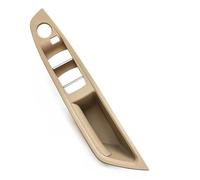 TZIUSFAC Tirador Puerta Interior Coche, Panel Embellecedor Reposabrazos Sin Espejo, Botón Plegable Para 5 Series F10 F11 F18 520 523 525 528 530 2010-2017(RHD Beige)
