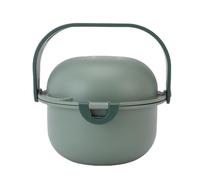 TZLMWDFRWG el Portátil 2 en 1 del Viaje Rueda el Plástico del Acero Inoxidable con la Manija Que Camina al Aire Libre (Verde)