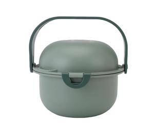 TZLMWDFRWG el Portátil 2 en 1 del Viaje Rueda el Plástico del Acero Inoxidable con la Manija Que Camina al Aire Libre (Verde)