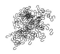 TZLMWDFRWG Ganchos en Forma de S para Colgar, Ganchos en Forma de S Pequeños de Metal Negro de Alta Resistencia, Ganchos en Forma de S a Prueba de Óxido de 1/2 Pulgada para Llaves,