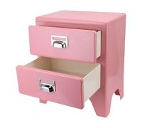 TZLMWDFRWG Mesita de Noche Vintage con 2 Cajones, Mesita de Noche Retro para Dormitorio, Mesa Auxiliar de Madera Maciza con Almacenamiento, Muebles de Sala de Estar, Mesita de Noch