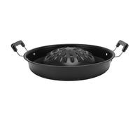 TZLMWDFRWG Parrilla para Barbacoa Tailandesa y Coreana para Ahumar Carnes, Sartén Antiadherente 2 en 1 con Calentamiento Uniforme, Olla Caliente de Aluminio para Carbón (30 cm/11,81 pulgadas Negro)