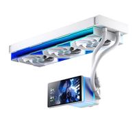 TZMRIT PF360 Aio Water Cooling 360 mm with 5.5 Inch LCD Magnetic Screen Display, All-in-One ARGB Infinity Mirror 2000 RPM PWM Fan, for AM4/AM5 & Intel LGA1851/1700 (White)