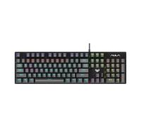 TZMRIT x Aula S2022 Teclado Mecánico para Gaming, con cable, 104 teclas, iluminación RGB, interruptor azul, teclado ergonómico PC para Windows Mac Gamer & Oficina