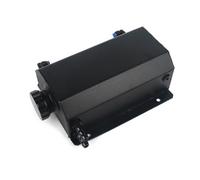 TZNTOWG Depósito Universal De Aceite De Aluminio De 1 L O 2 L para Refrigerante De Motor, Radiador, Tanque Desbordamiento con Tapón De Drenaje Y Respiradero.(2LYH-Black)