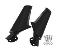 TZNTOWG Parabrisas Compatible con ZX10R ZX6R 2016-2025 NINJA400 2018-2025 Espejo retrovisor Lateral alerón Winglets carenado Trasero Deflector Cupula Moto(Bright Black)