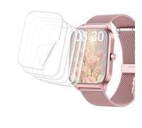 Tznzxm Popglory - Protector de pantalla de 1.85 pulgadas para reloj inteligente Popglory, transparente, HD, antiarañazos, sin burbujas, antihuellas, película PET para relojes inteligentes Popglory