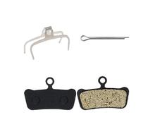 TZOBXDP 2 Pares de Pastillas de Freno hidráulicas para Bicicleta MTB aptas para Shimano XTR M965 M975 M9000 aptas para Saint M810 aptas para SRAM E7 E9(02F Resin 2pair)