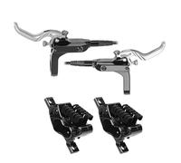 TZOBXDP Freno de Disco hidráulico MTB de 4 pistones, Pastillas de Freno de refrigeración de 850mm y 1500mm, presión de Aceite Am DH, Freno de Disco(Black-LFRR)