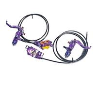 TZOBXDP Kit de Freno de Disco hidráulico para Bicicleta de FV4-L, con rotores de 180mm, Pinzas de presión de Aceite de 4 pistones de Aluminio, Palanca Radial(FV4-L PB)