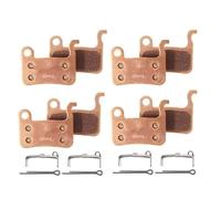 TZOBXDP Pastillas de Freno de Bicicleta MTB, Pastilla de Disco hidráulica Apta para Shimano M06 M07, Pastillas de Disco duraderas para Bicicleta(Sintered 4Pairs)