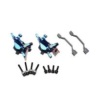 TZOBXDP Pinza de Freno de Disco hidráulico R1, Doble acción, CX, Grava, ciclocross, BMX, Bicicleta Plegable, Poste R1, Soporte IS de 160mm(R1 Blue - NO rotors)