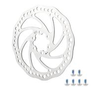 TZOBXDP Rotor de Freno de Disco de Bicicleta de 140mm 160mm 180mm Bicicleta de montaña y Carretera MTB con Rotor de Freno de Disco de 6 Pernos(A-160mm)