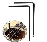 Tzong 2 llaves de varilla de guitarra de 4 mm, herramienta Allen de extremo de bola para guitarra acústica Martin, ajuste de varilla de armadura para ajuste profundo o estrecho