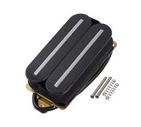 Tzong Pastilla de guitarra de doble carril, bobina doble, 4 cables, pastilla magnética Humbucker para guitarra eléctrica (negro- cuello)
