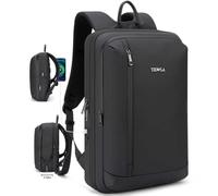Tzowla Business Commute - Mochila para laptop de 17.3 pulgadas, mochila de trabajo impermeable con puerto de carga USB 3.0, Negro, 17.3inch, Moderno