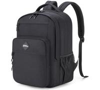 Tzowla Mochila escolar para adolescentes y niños, mochila para laptop de 15.6 pulgadas para adolescentes de 14 a 18 años, mochilas ligeras para estudiantes, S-Negro, 15.6inch