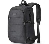 Tzowla Mochila Mujer Hombre de Viaje para Portátil Resistente al Agua y Antirrobo con Puerto de Carga USB y Candado Mochilas de 17,3 Pulgadas para Estudiantes Universitarios- Negro