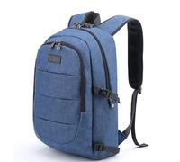 Tzowla Mochila Mujer Hombre de Viaje para Portátil Resistente al Agua y Antirrobo con Puerto de Carga USB y Candado Mochilas de 17,3 Pulgadas para Estudiantes Universitarios - Azul
