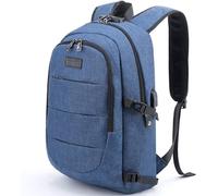 Tzowla Mochila Mujer Hombre de Viaje para Portátil Resistente al Agua y Antirrobo con Puerto de Carga USB y Candado Mochilas de 15,6 Pulgadas para Estudiantes Universitarios - Azul