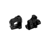 TZOXTLH 2 uds bujes delanteros C de aleación de aluminio piezas de actualización de coche RC para LOSI 1/18 Mini T 2,0 2WD (Negra)