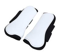TZOXTLH 2 UNIDS Caballo Blanco Salto Pierna Protección de Bota Soporte Wrap Guard Equipo Ecuestre Profesional (mallas delanteras)