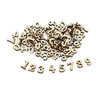 TZOXTLH 200 piezas de láminas de madera para hacer tú mismo, juguetes educativos para niños, manualidades, decoración para números mixtos del 0 al 9