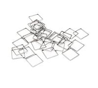 TZOXTLH 30pcs Pendientes Colgantes con Marco Cuadrado Geométrico Hueco Conectores para Pendientes para Pendientes DIY Collar Pulsera Artesanal