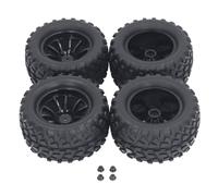 TZOXTLH 4 ruedas y neumáticos para camión RC hexagonales de 0.472 in 1/10 para Axial para Hsp para para Hpi Universal 10 agujeros cubo de rueda RC neumáticos