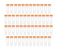 TZOXTLH 50Pcs Centrifuge Tubes 50ml Strong Plastic Accurate Scale Screw Lid Plastic Test Tubes for Laboratory Experiments