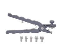 TZOXTLH Alicates de barra de resorte con 5 cabezales de repuesto, ajustador de correa de reloj de corte de cuero, herramienta de extracción de pasador de reloj, aleación de